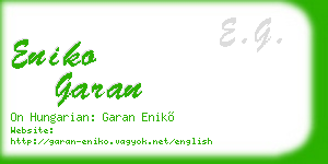 eniko garan business card